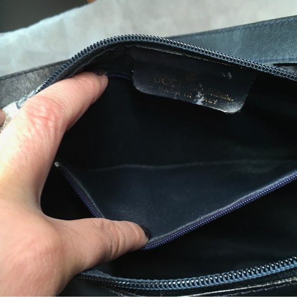 Gucci Blue Vintage Shoulder Bag - Picture 14 of 16